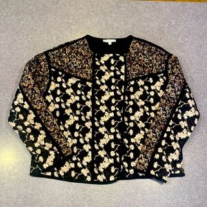 See and Be Seen Floral Jacket NWOT